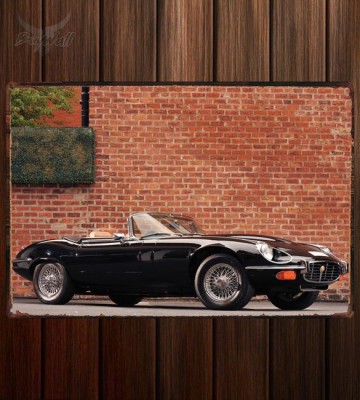 Металлическая табличка Jaguar E-Type V12 Roadster Commemorative Edition (Series III)